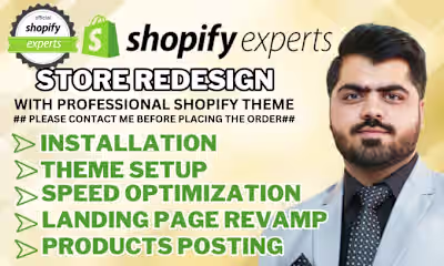 I will redesign shopify store revamp website revamp dropshipping