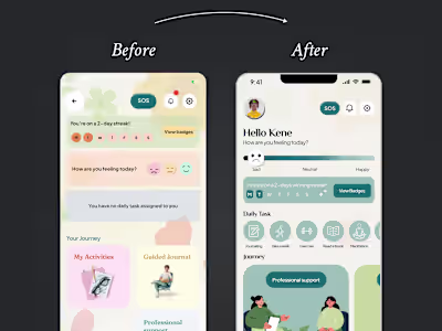 Redesign of MENTRA's Main Menu Screen