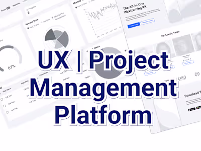 UX Design | Project Management Website
