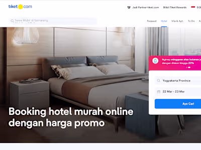 Tiket.com Hotel Booking Website