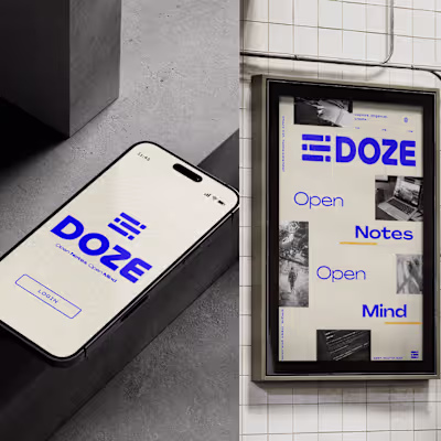Doze logo and brand identity