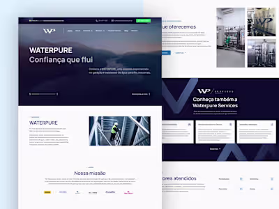 Redesign of the Waterpure website
