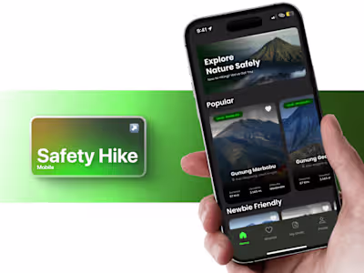 Safety Hike | Travel Mobile App | UI/UX Design