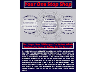 R-S Speedy Lube Inc. | Football Ad