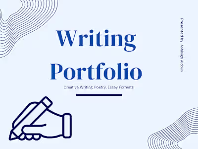 Compelling Writing Portfolio showcasing Versatility
