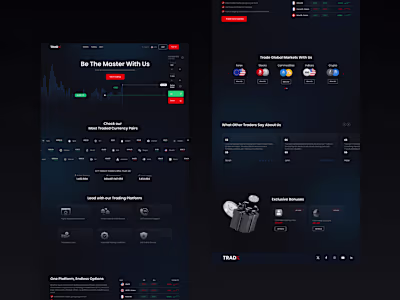 Tradex: Trading Web App - Figma UX/UI 