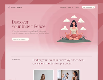 Serenity Seekers — Your health and wellness partner :: Behance