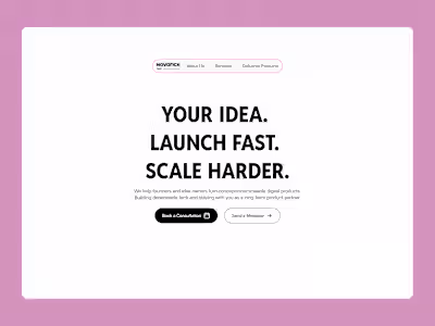 Intuitive Website UX Copy: Novarick