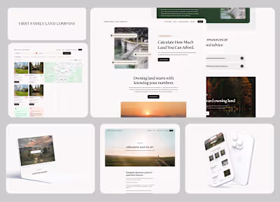 Real Estate Website Development for First Family Land Company