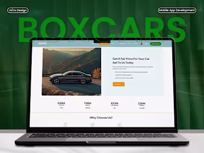 BoxCars Automotive Marketplace Web Development