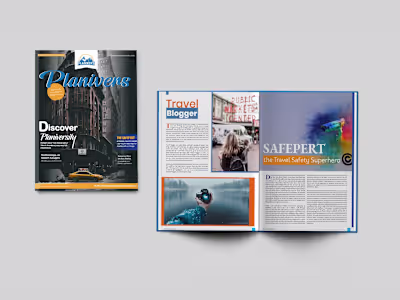 Travel Magazine Design – Cover & Editorial Layout! Designed ...