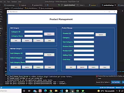 Desktop Application for sales management