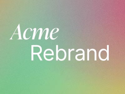 Acme Rebrand 🎨