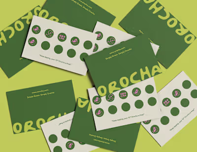 A clean, character-filled identity for Orocha, blending mini...