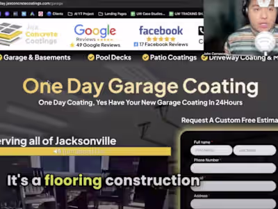 Jax Concrete Coatings - Google Ads Marketing 