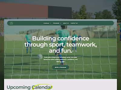 Chaising Sport Website Redesign