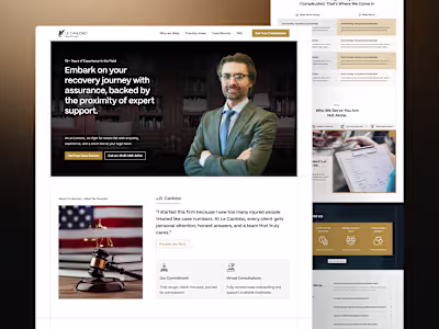Lawyer Website | Web Dev + UI Design