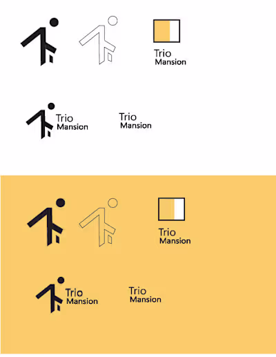 Trio Mansion Logo Design REAL ESTATE on Behance