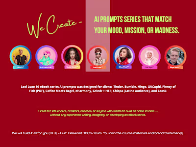 Lexi Luxe™ DFU Dating App AI Promptbook Series (10 Volumes)