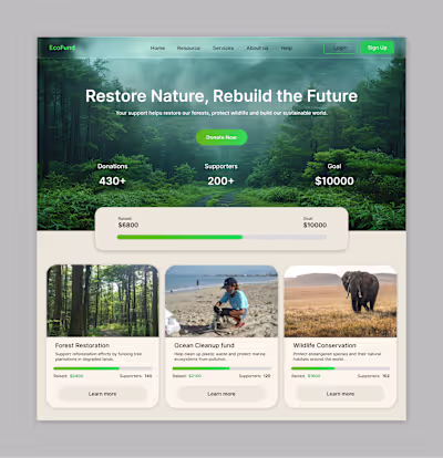 Crowdfunding Campaign UI
