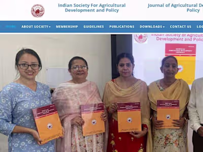  Indian Society for Agricultural Development and Policy 