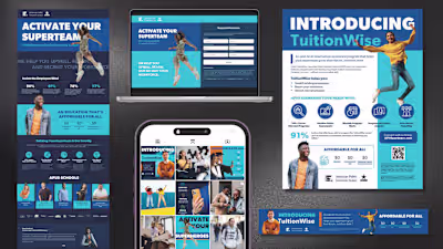 B2B Campaign Superhero Concept