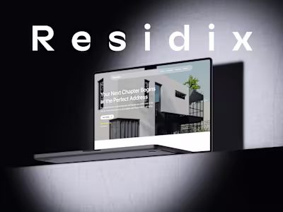 Residix Real Estate Landing Page