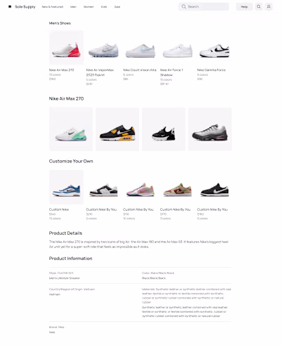 Innovative E-Commerce Platform Development (Sole Supply)