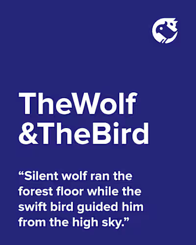 Wolf Bird Exclusive Logo Design for Sale by Anhdodes Publish...