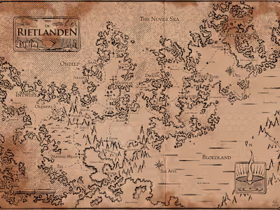 RPG Map (Continent) — The Rushlands
