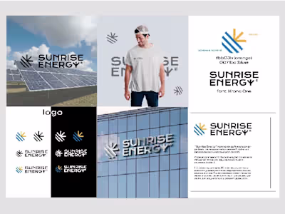 Sunrise energy logo design