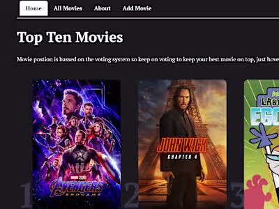 Movie web development