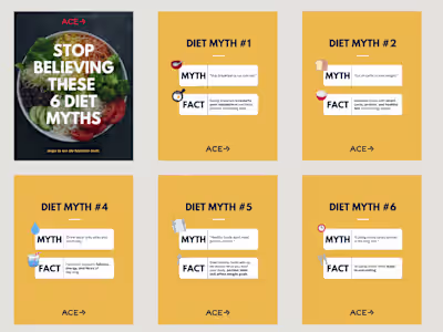 ACE Fitness Instagram Carousel Project