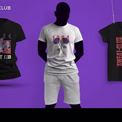 1984 Sweat Club T-shirt Design