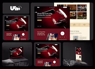 Utah Bar Catering Premium Event Website Design