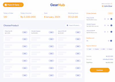 Point Of Sales (Cashier & CMS)