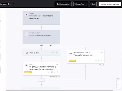 Klaviyo email workflow for a beauty niche