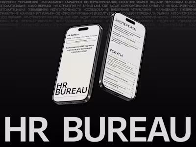 HR Bureau Landing Page & Presentation Design