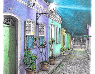 Landscape illustration service - Salvador BA