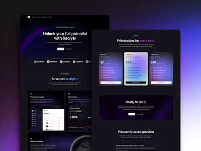 Radiyal: Framer Template
