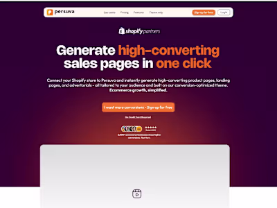 UX Design for Persuva's AI-Powered Landing Page Generator