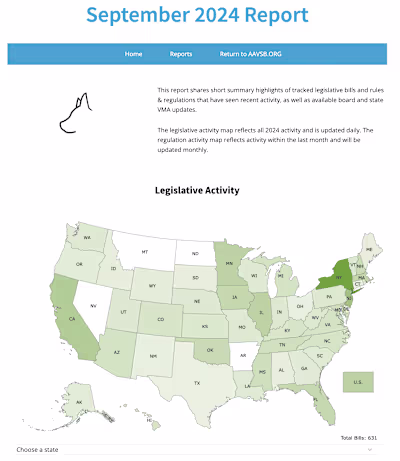 Legislative Tracking Reports Library