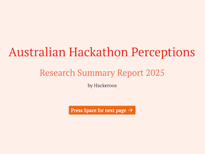 Australian Hackathon Perception