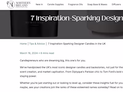 NI Candle Supplies Blog