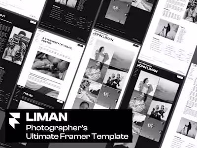 Liman — Framer Template for Photographers