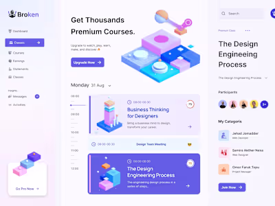 Dashboard UI Design Example 
