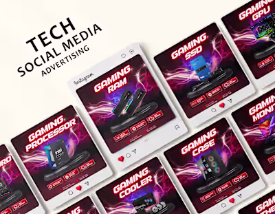 Tech Ads Collection – 9 Social Media Posts