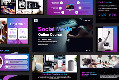 Online Course Design for Science Slide Client