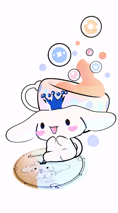 Sanrio's Cinnamoroll made in Blender