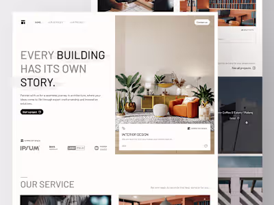 Symmetry Space - Architect Website